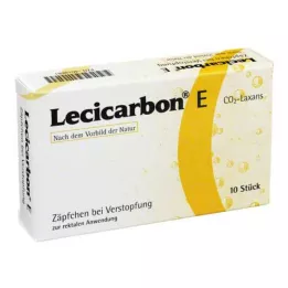 LECICARBON E CO2 Laxans täiskasvanute suposiitrid, 10 tk