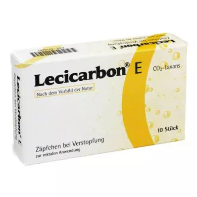 LECICARBON E CO2 Laxans täiskasvanute suposiitrid, 10 tk