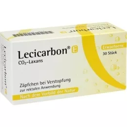 LECICARBON E CO2 Laxans täiskasvanute suposiitrid, 30 tk