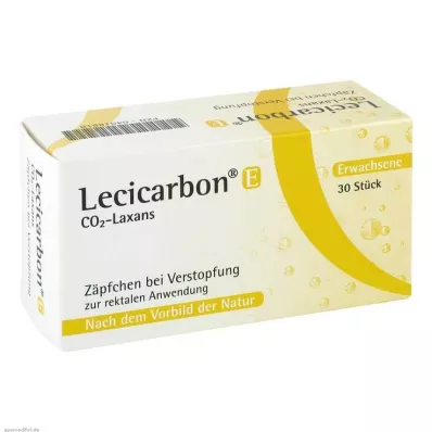 LECICARBON E CO2 Laxans täiskasvanute suposiitrid, 30 tk