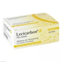 LECICARBON E CO2 Laxans täiskasvanute suposiitrid, 100 tk