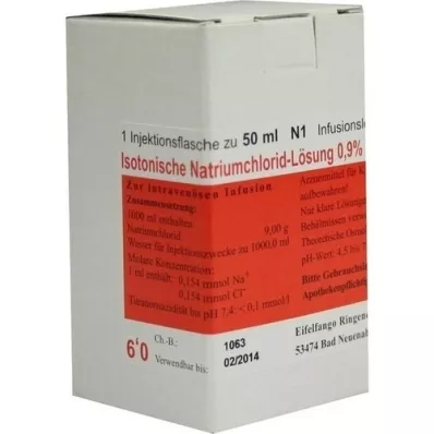 ISOTONISCHE NaCl lahus 0,9% Eifelfango, 50 ml