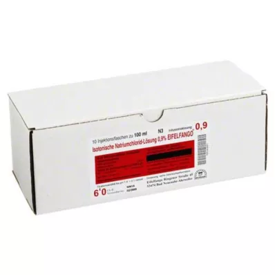 ISOTONISCHE NaCl lahus 0,9% Eifelfango, 10X100 ml