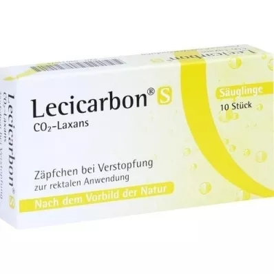 LECICARBON S CO2 Laxans Suppositories, 10 tk