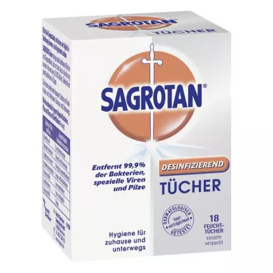 SAGROTAN Desinfitseerimispaberid, 18 tk