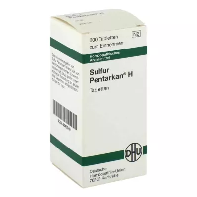SULFUR PENTARKAN H tabletid, 200 tk
