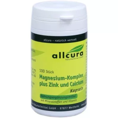 MAGNESIUM KOMPLEX m.Zinc+Calcium kapslid, 100 kapslit