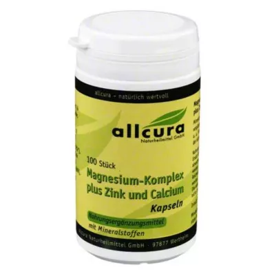 MAGNESIUM KOMPLEX m.Zinc+Calcium kapslid, 100 kapslit