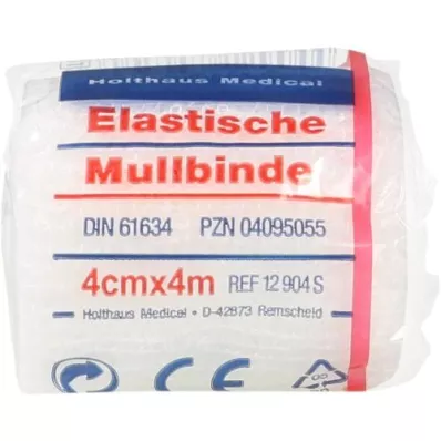 MULLBINDEN elastne 4 cmx4 m, 1 tk