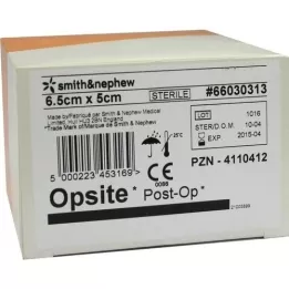 OPSITE Post-OP 5x6,5 cm sidumisvahendid, 6X5 tk