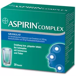 ASPIRIN COMPLEX kotike graanulitega suspensiooni valmistamiseks manustamiseks, 20 tk
