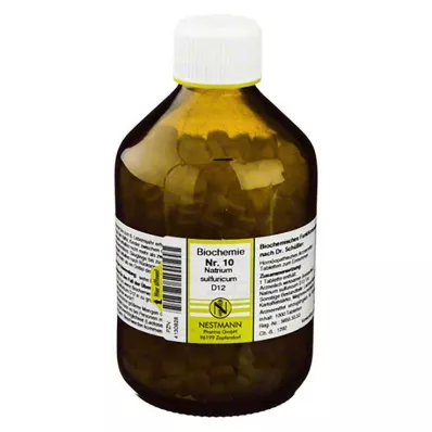 BIOCHEMIE 10 Natrium sulphuricum D 12 tabletti, 1000 tk