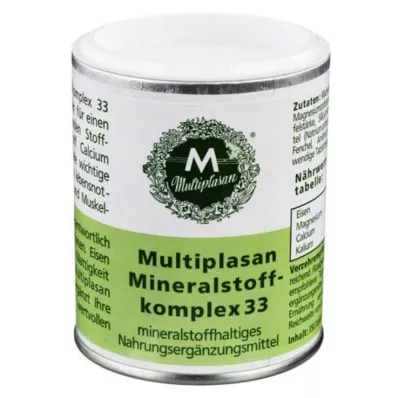 MULTIPLASAN Mineraalikompleks 33 tabletti, 350 tk