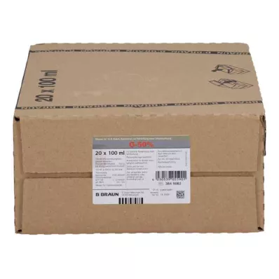 Glükoos 50% B.Braun süstepudelid, 20X100 ml Glükoos 50% B.Braun süstepudelid, 20X100 ml