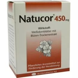 NATUCOR 450 mg õhukese polümeerikattega tabletid, 50 tk