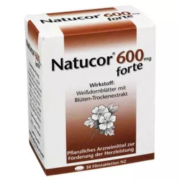 NATUCOR 600 mg forte õhukese polümeerikattega tabletid, 50 tk