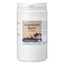 SCHWARZKÜMMEL ÄGYPTEN+E kapslid, 1000 kapslit
