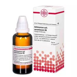 ANTIMONIUM SULFURATUM aurantiacum D 6 Lahjendus, 50 ml