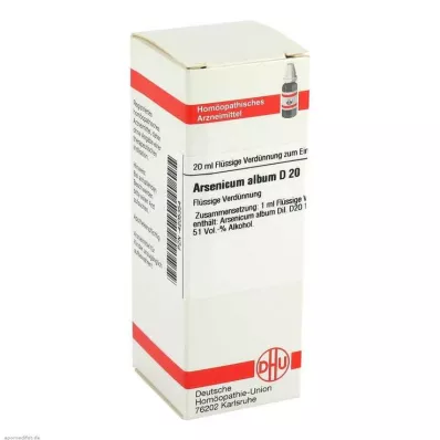 ARSENICUM ALBUM D 20 Lahjendus, 20 ml