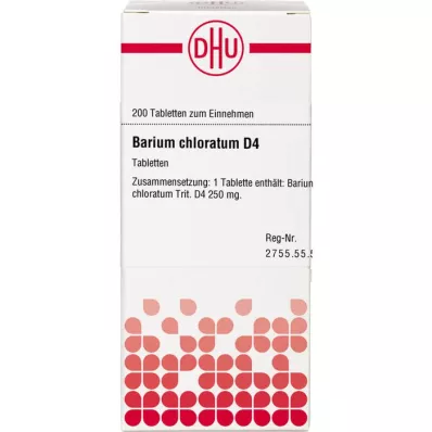 BARIUM CHLORATUM D 4 tabletti, 200 tk