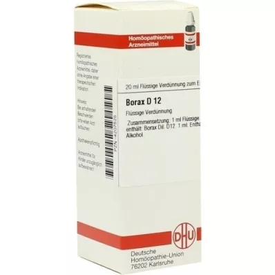 BORAX D 12 Lahjendus, 20 ml