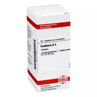 DHU Cantharis D 5 tabletti, 80 tk DHU Cantharis D 5 tabletti, 80 tk