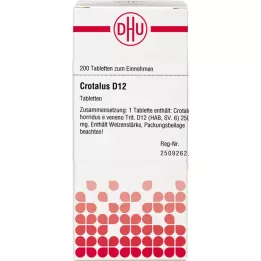 CROTALUS D 12 tabletti, 200 tk