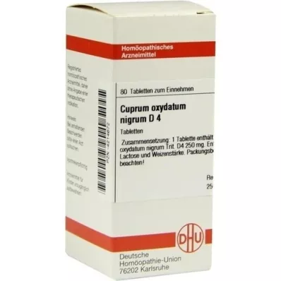 CUPRUM OXYDATUM nigrum D 4 tabletti, 80 tk