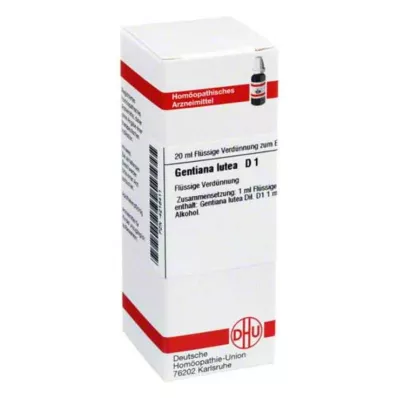 GENTIANA LUTEA D 1 Lahjendus, 20 ml