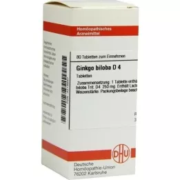 GINKGO BILOBA D 4 tabletti, 80 tk