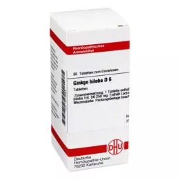 GINKGO BILOBA D 6 tabletti, 80 tk