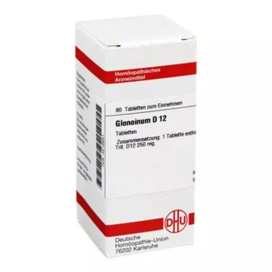 DHU Glonoinum D 12 tabletti, 80 tk