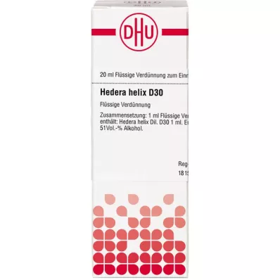 HEDERA HELIX D 30 lahjendus, 20 ml