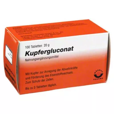 KUPFERGLUCONAT tabletid, 100 tk
