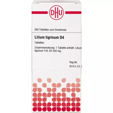 LILIUM TIGRINUM D 4 tabletti, 200 tk