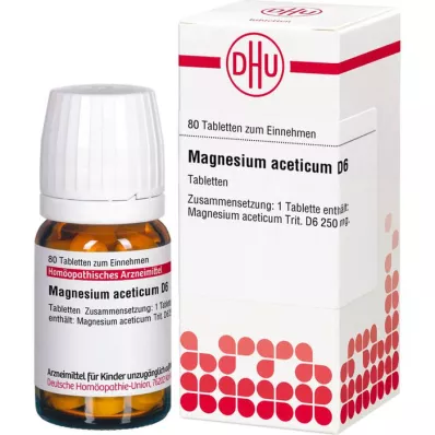 MAGNESIUM ACETICUM D 6 tabletti, 80 tk