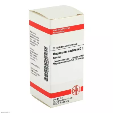 MAGNESIUM ACETICUM D 6 tabletti, 80 tk