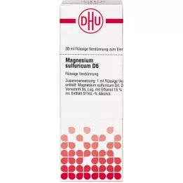 MAGNESIUM SULFURICUM D 6 Lahjendus, 20 ml