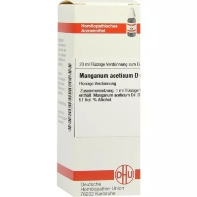 MANGANUM ACETICUM D 6 Lahjendus, 20 ml