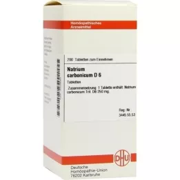 NATRIUM CARBONICUM D 6 tabletti, 200 tk