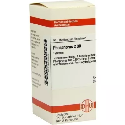 PHOSPHORUS C 30 tabletti, 80 tk