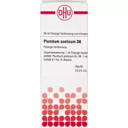 PLUMBUM ACETICUM D 6 Lahjendus, 50 ml