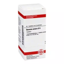 QUASSIA D 6 tabletti, 80 tk