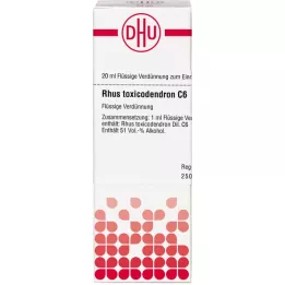 RHUS TOXICODENDRON C 6 Lahjendus, 20 ml