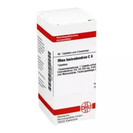 RHUS TOXICODENDRON C 6 tabletti, 80 tk