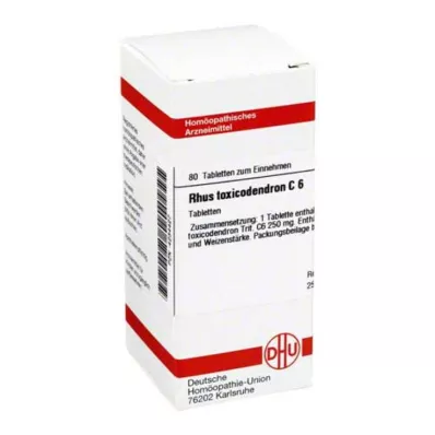 RHUS TOXICODENDRON C 6 tabletti, 80 tk