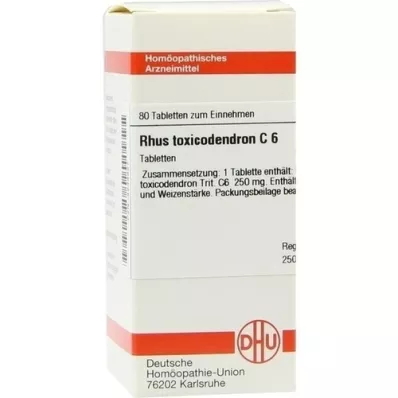 RHUS TOXICODENDRON C 6 tabletti, 80 tk