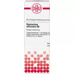 ROSMARINUS OFFICINALIS D 6 Lahjendus, 20 ml