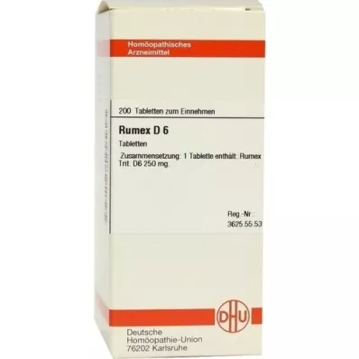 RUMEX D 6 tabletti, 200 tk
