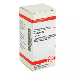 SULFUR C 30 tabletti, 80 tk